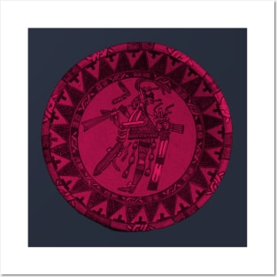 Mayan Artifact Art Pink Posters and Art